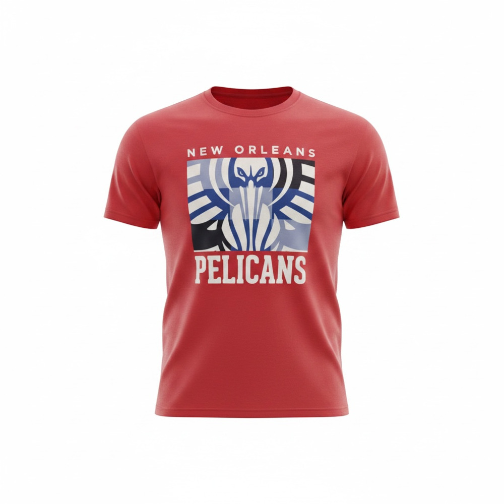 New Orleans Pelicans Graphic Red T-Shirt
